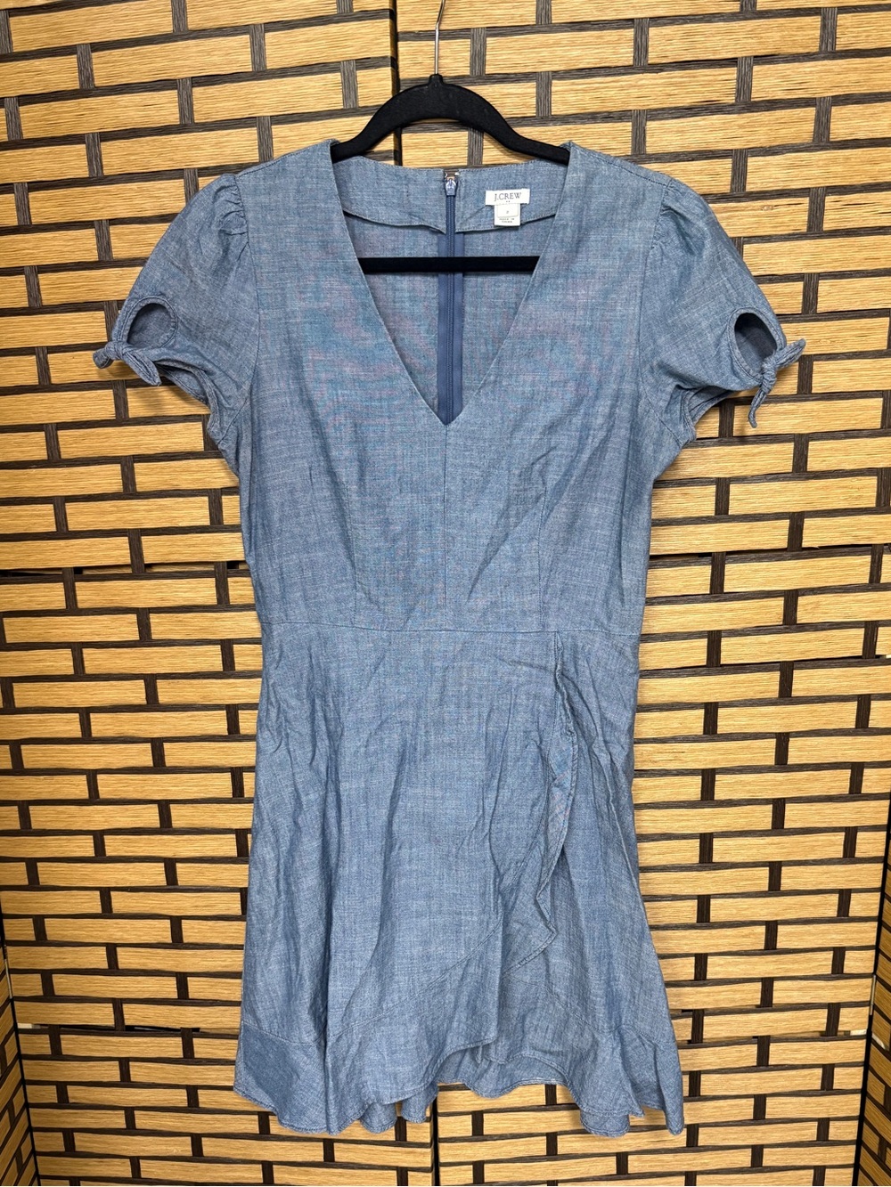 J. Crew chambray cotton dress size 2
